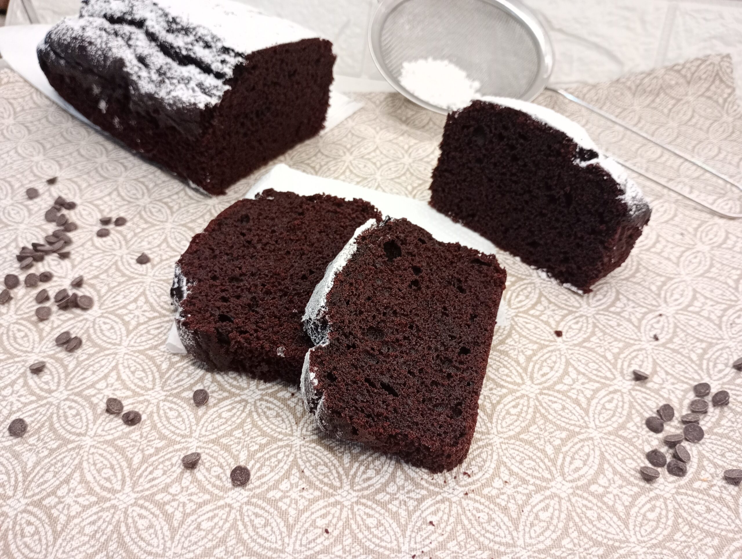 Yogurt and Cocoa Plumcake