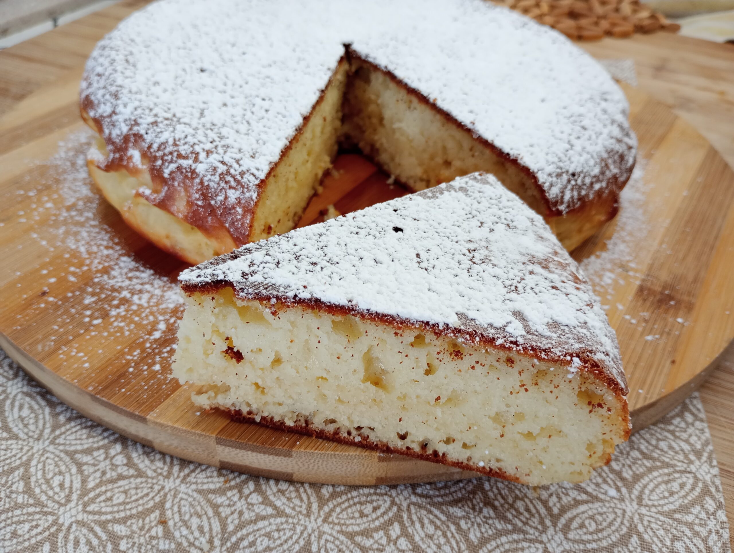 Ricotta Cake Cooked in a Pan