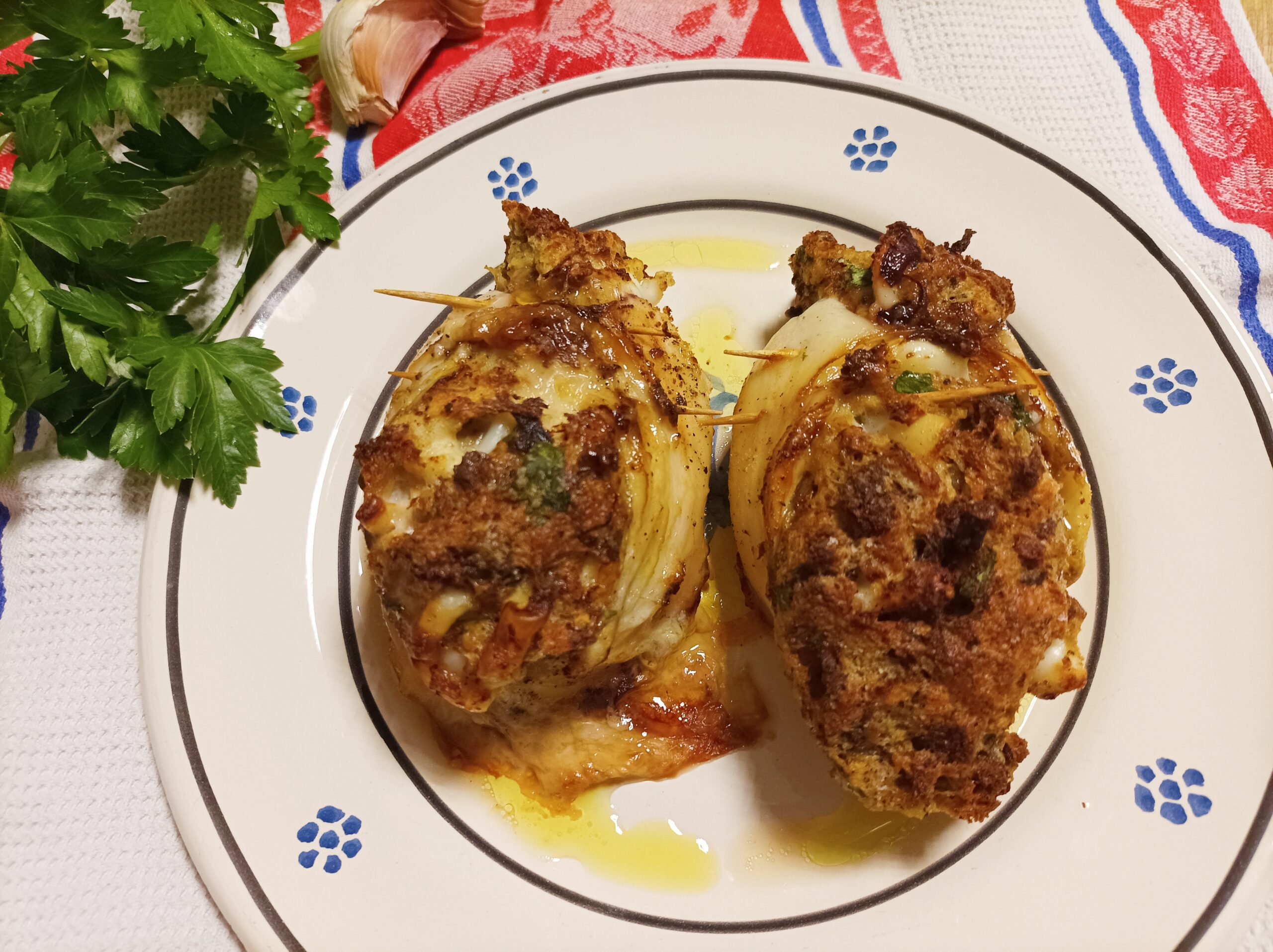 Air Fryer Stuffed Cuttlefish