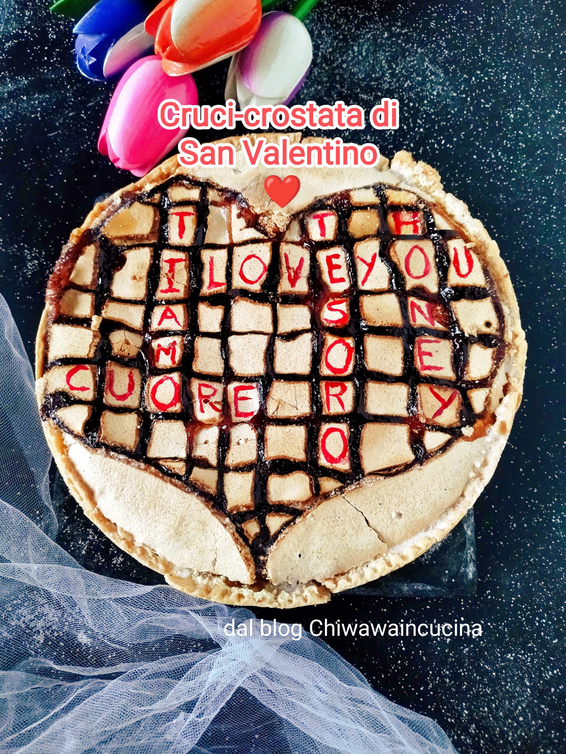 Crossword Valentine Tart