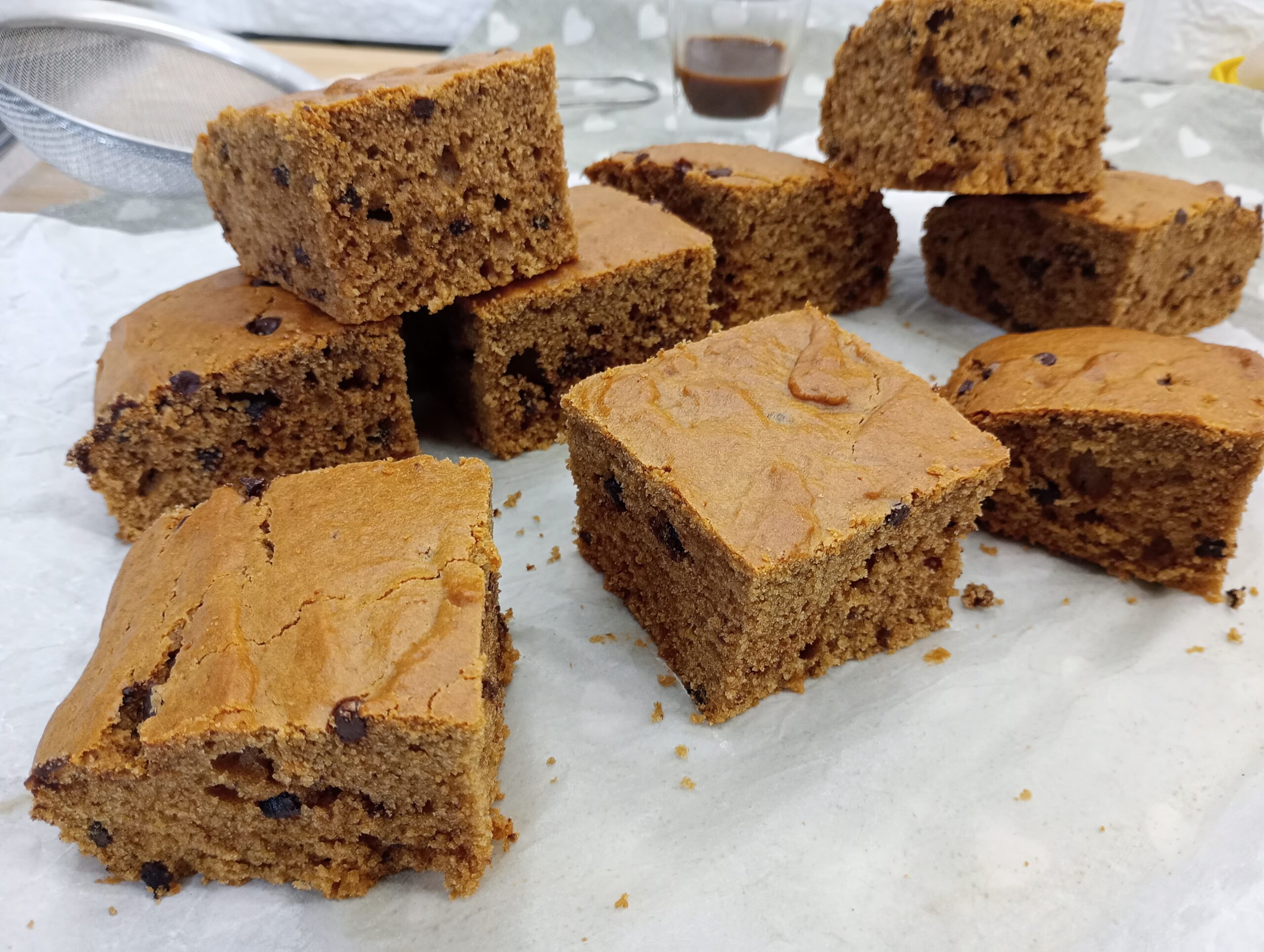 Water Cake with Coffee
