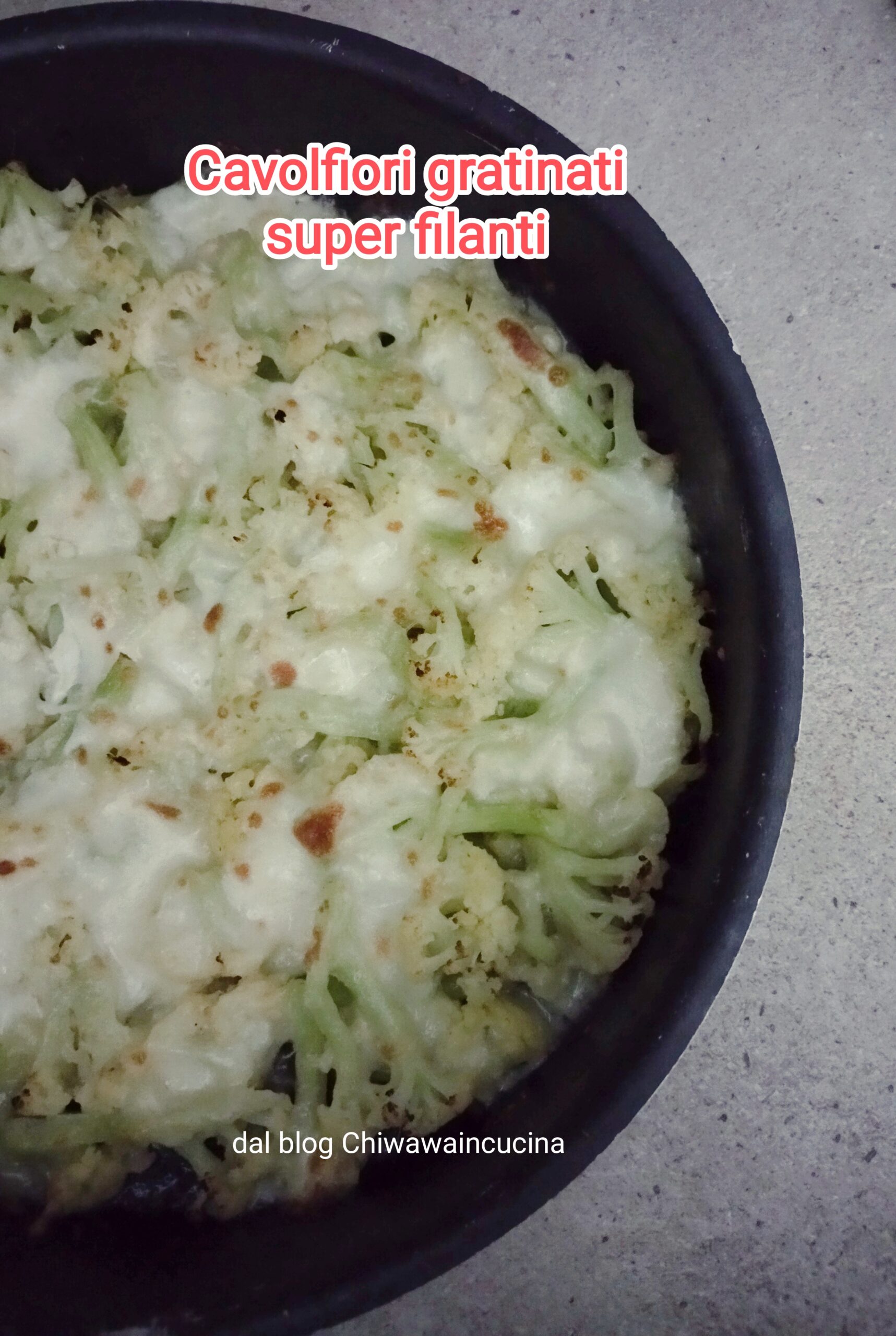Super Cheesy Baked Cauliflower