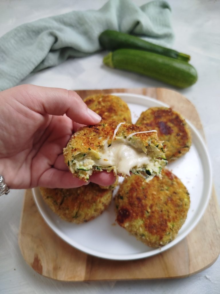 Cheesy zucchini patties
