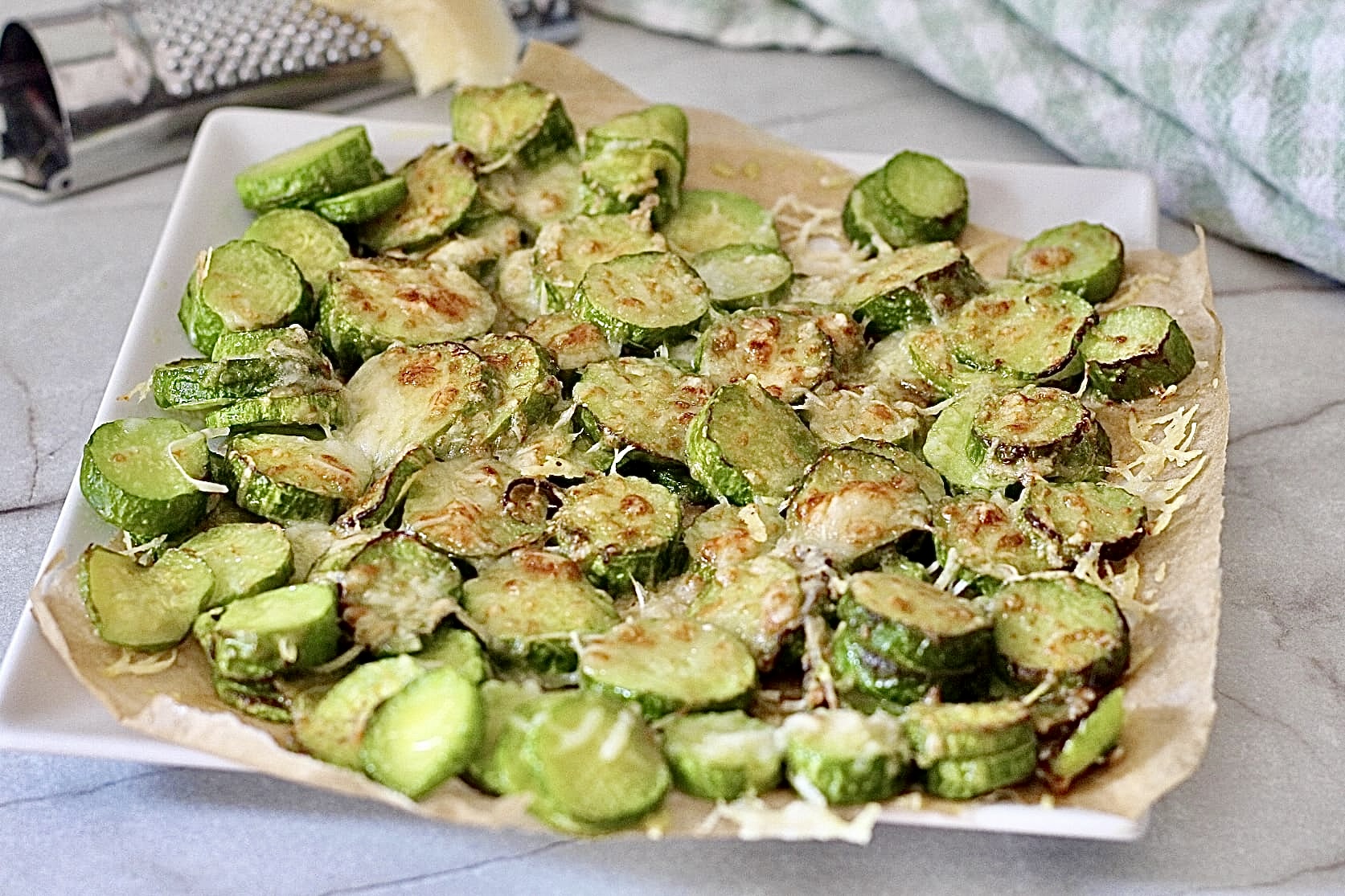 Air Fryer Parmesan Zucchini