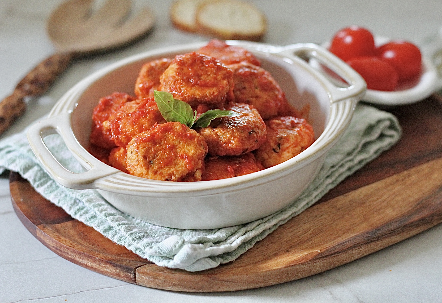 Ricotta Meatballs in Sauce, Melting in Your Mouth.