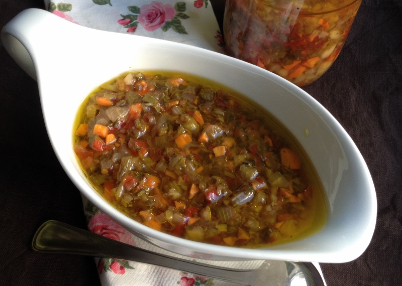 Emilian Green Sauce Preserve for Boiled Meats