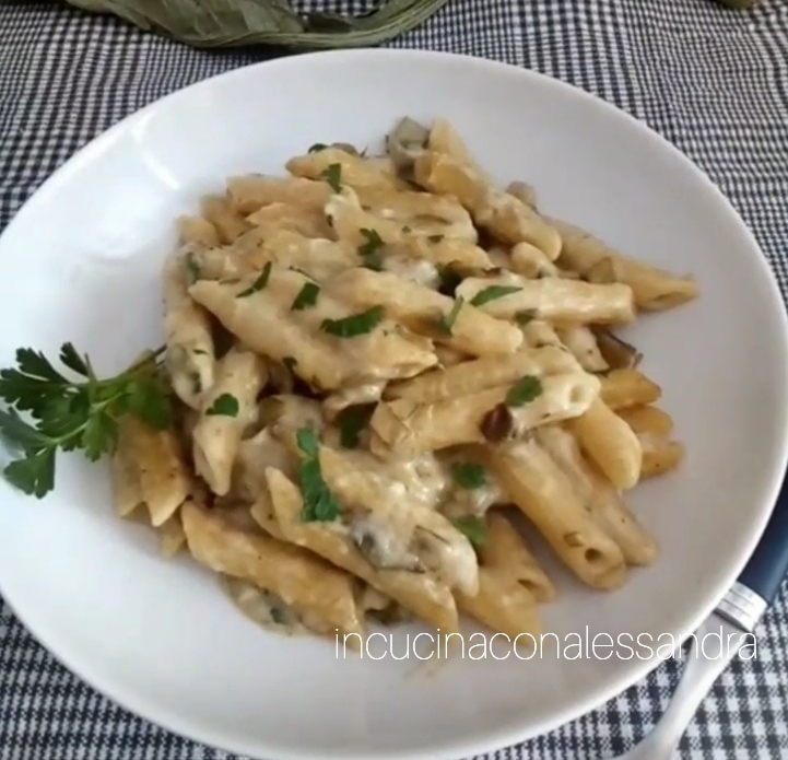 Baked Pasta with Artichokes. Gluten-free