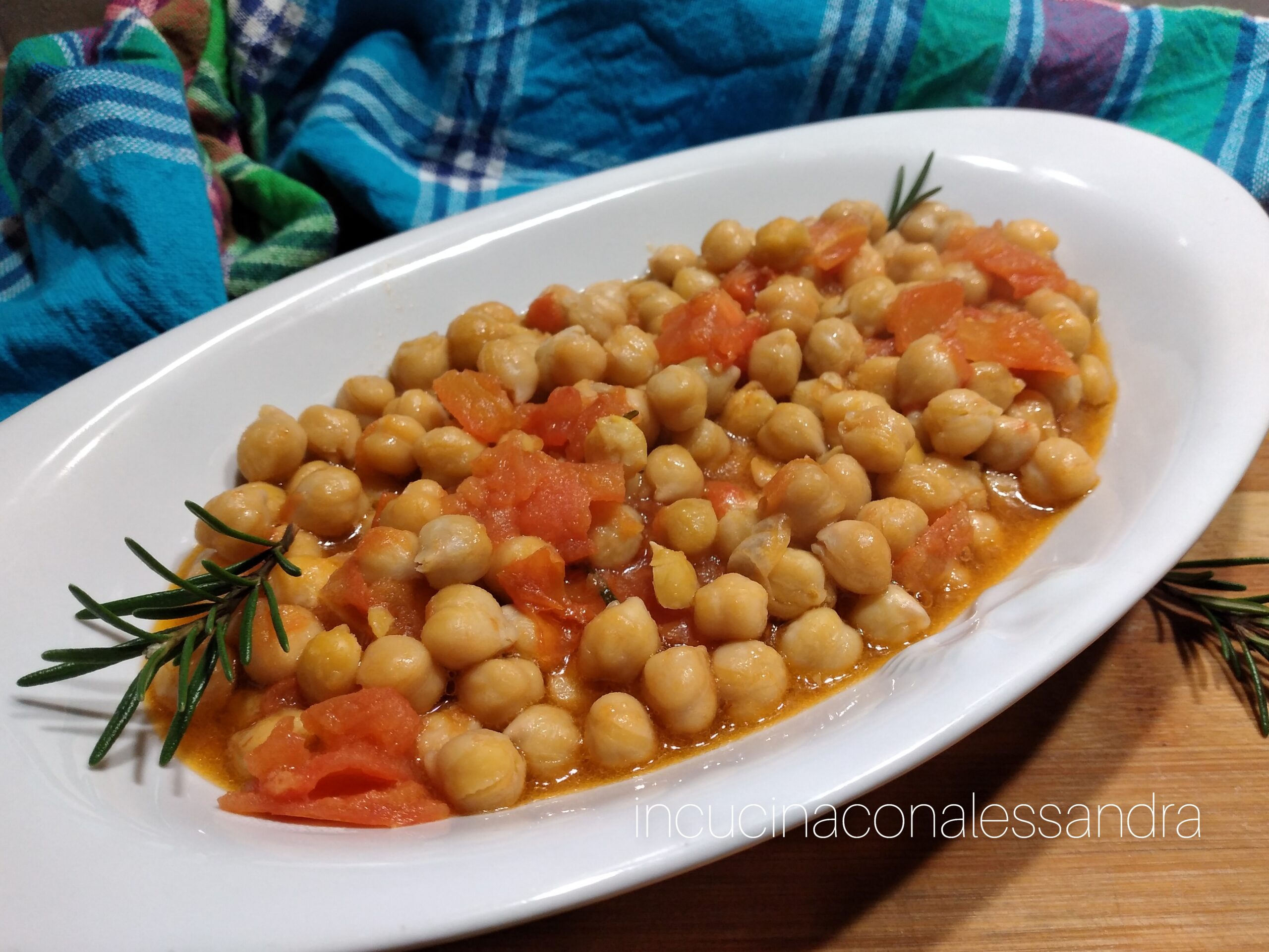 Chickpeas and Cherry Tomatoes