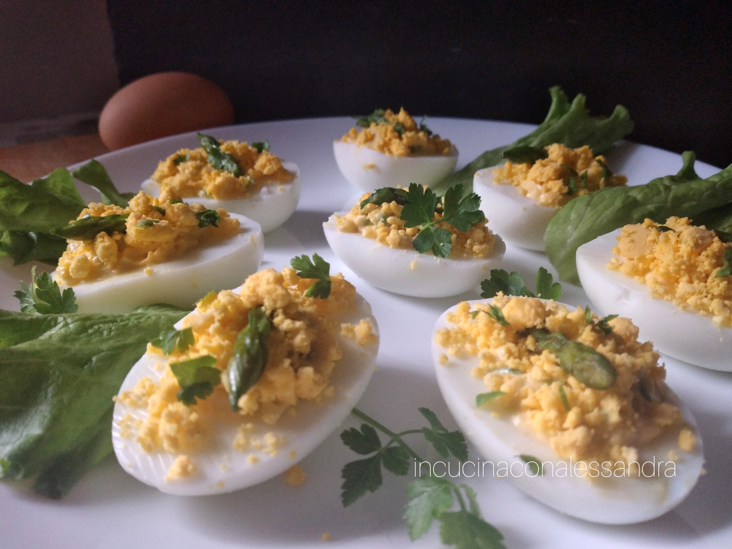 Mimosa Eggs and Wild Asparagus