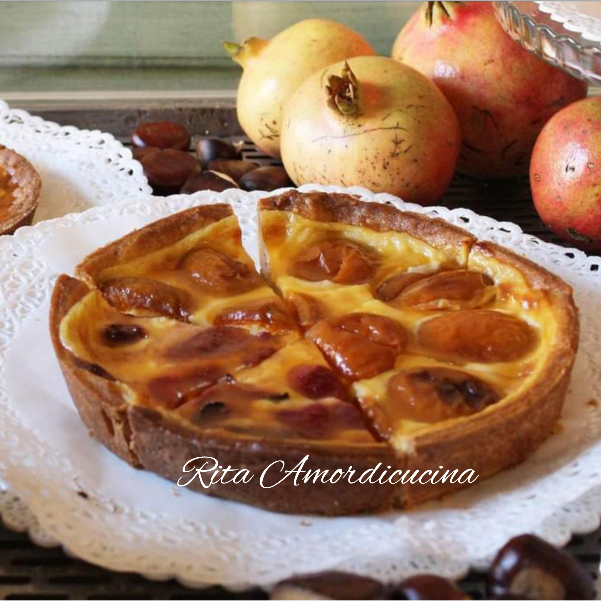 Pear Tart with Custard