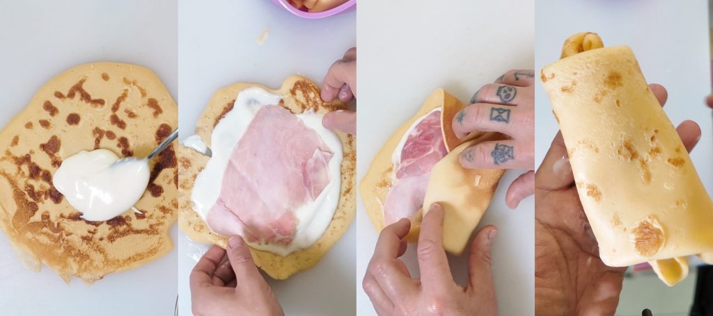 Savory Crepes with Ham and Béchamel: The Original Air Fryer Recipe