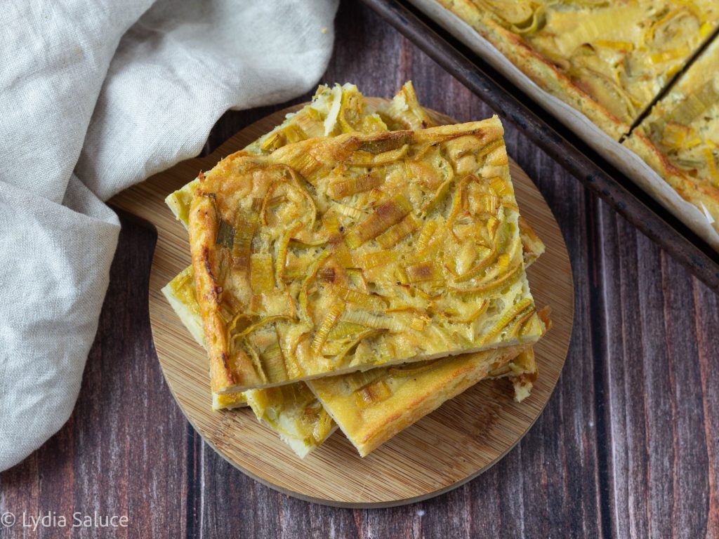 Leek Chickpea Omelette