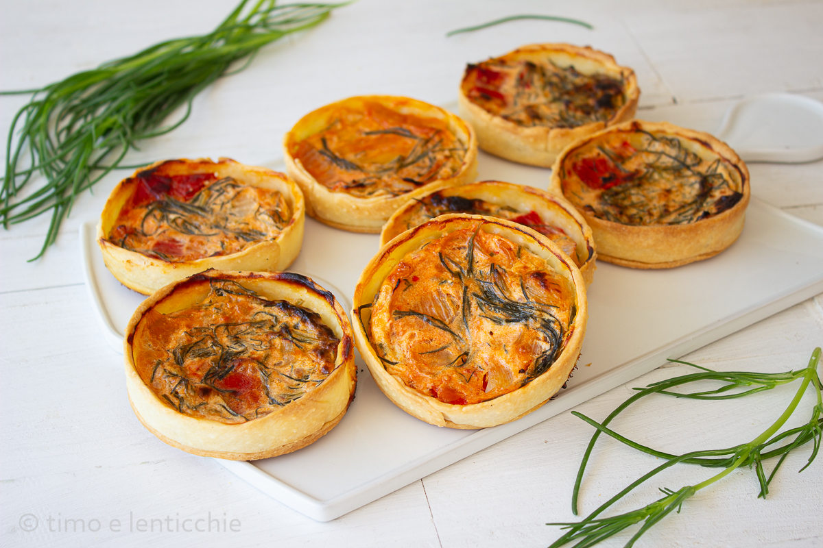 Mini Quiches with Agretti