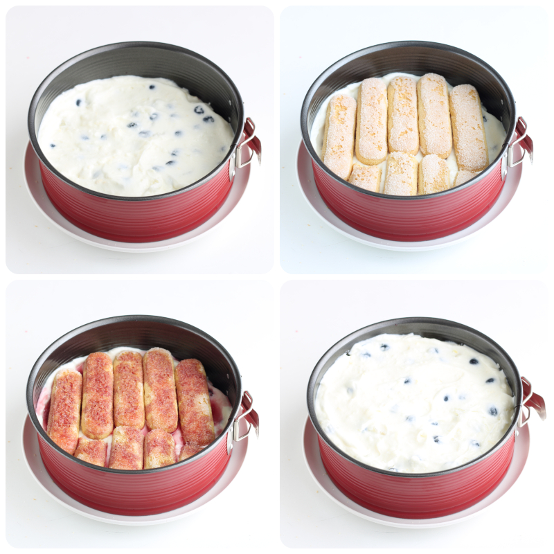 how to assemble blueberry dessert