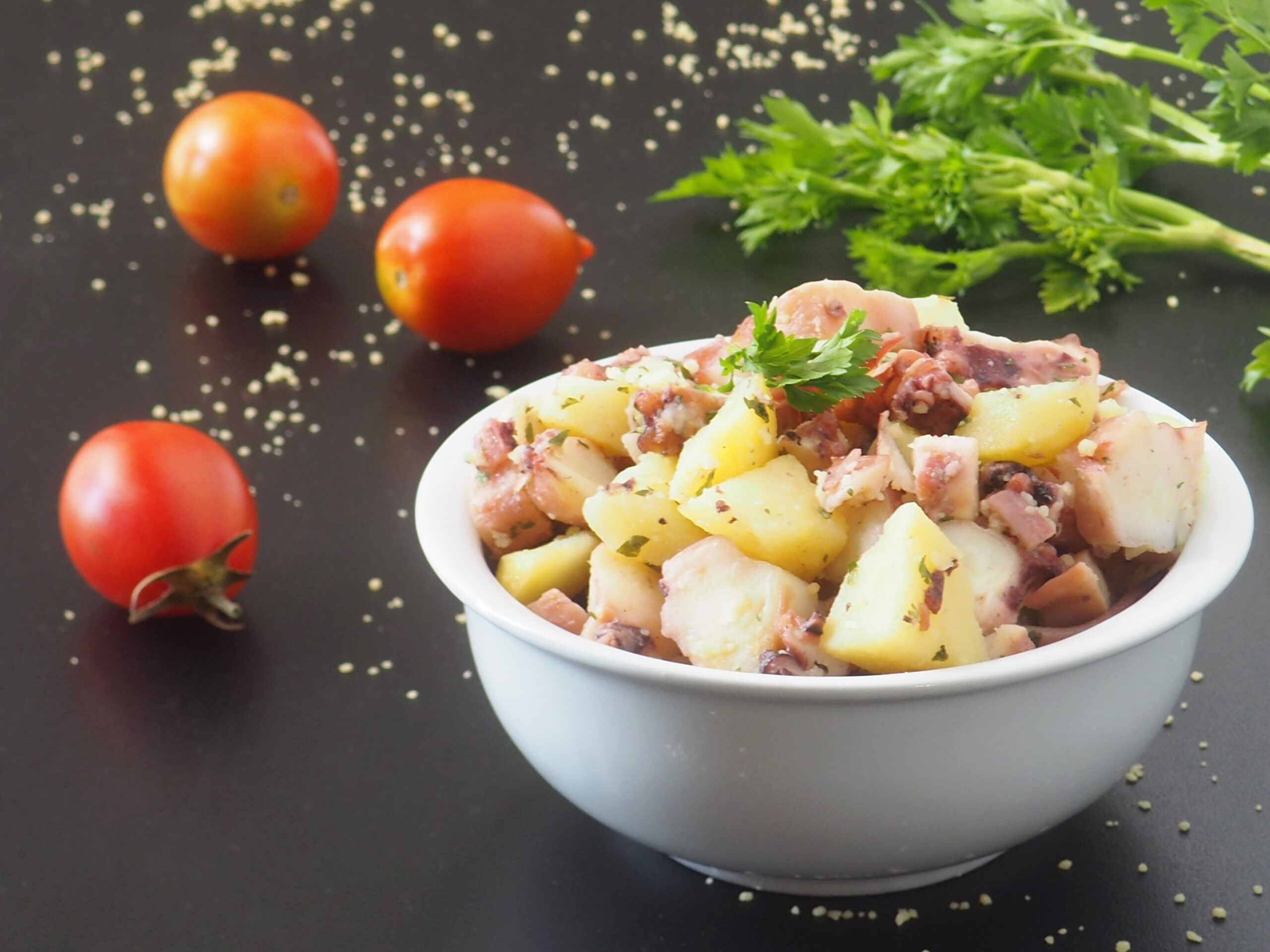Parsley Octopus and Potato Salad