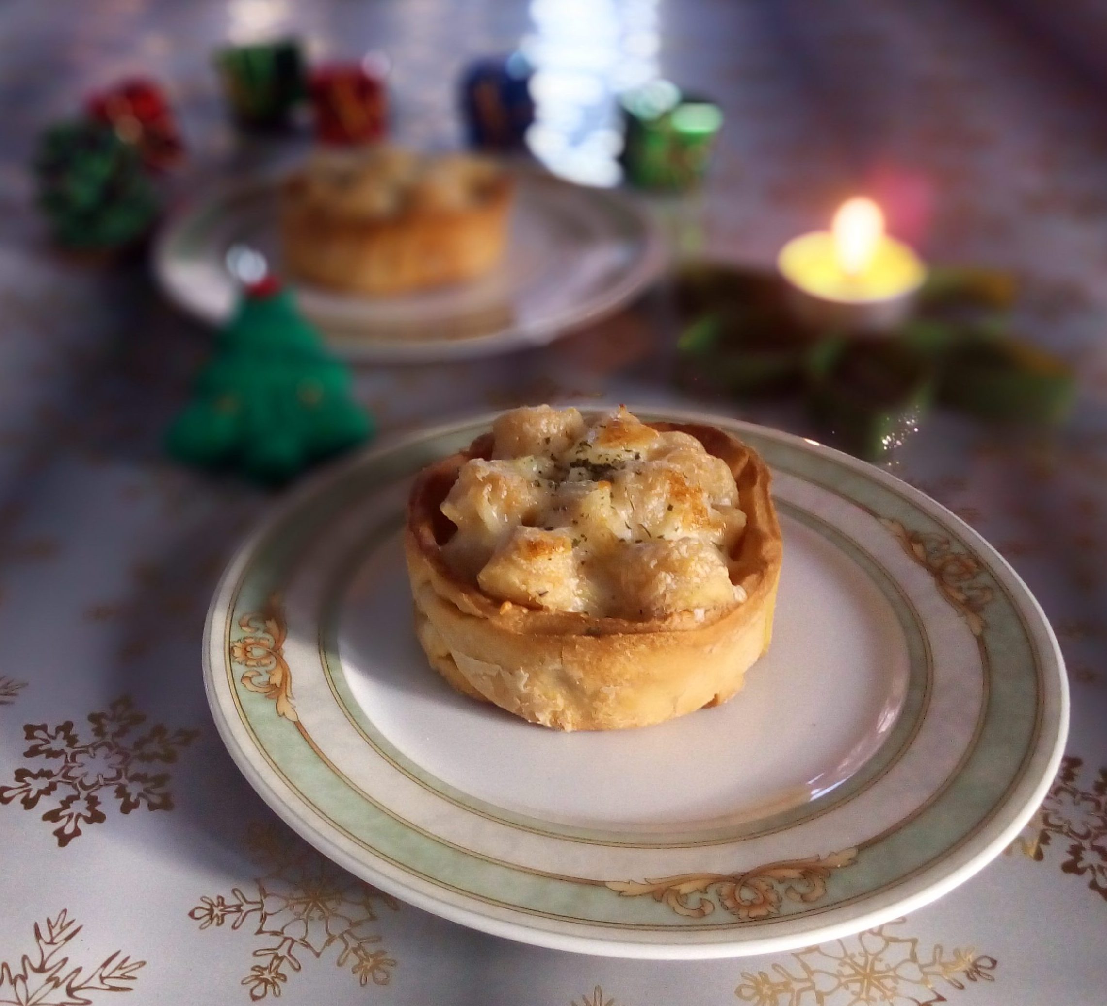 Salmon Gnocchi in Shortcrust Pastry Baskets