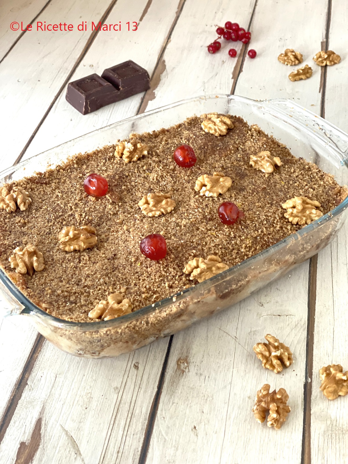 Pasta Pie with Walnuts, Chocolate, and Cinnamon