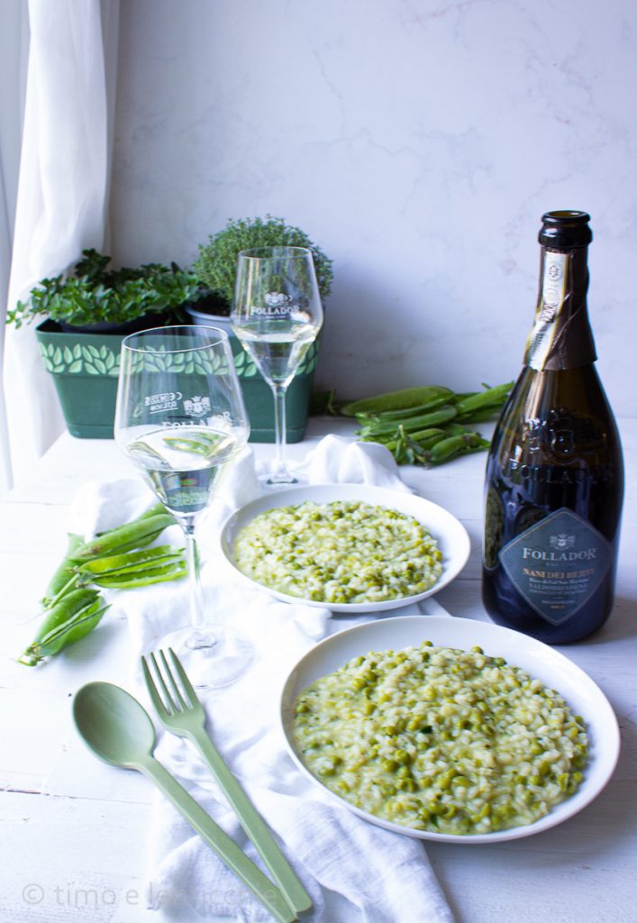 Pea Risotto All'Onda