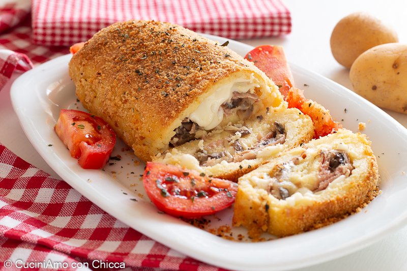 Potato Meatloaf with Mushrooms