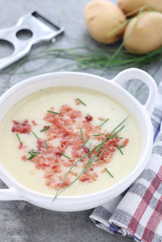 potato cream with milk