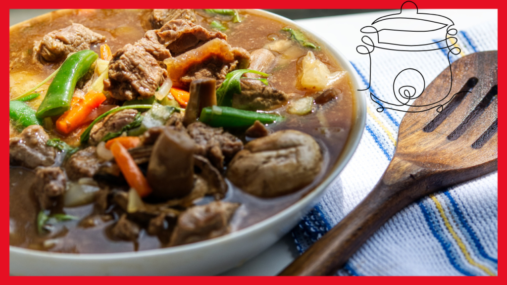 Veal Stew Cooked in a Pressure Cooker