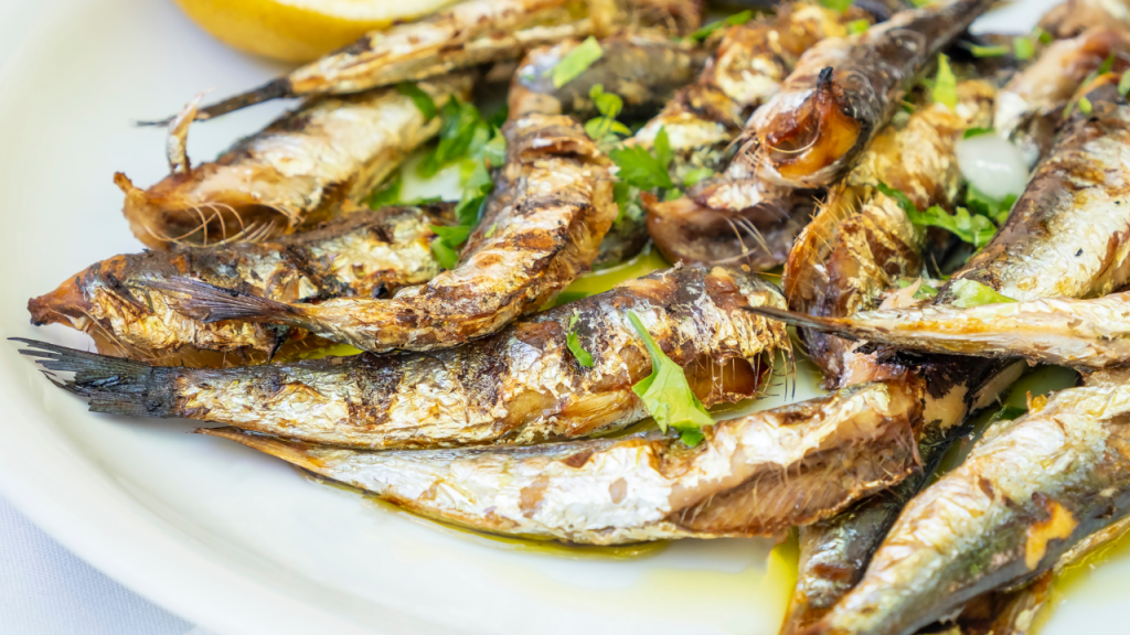 Grilled or Griddled Roast Sardines