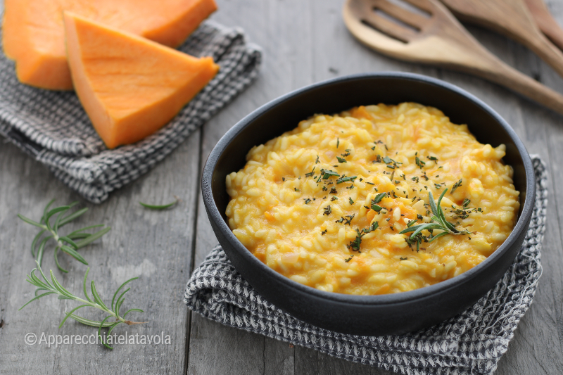 creamy pumpkin risotto