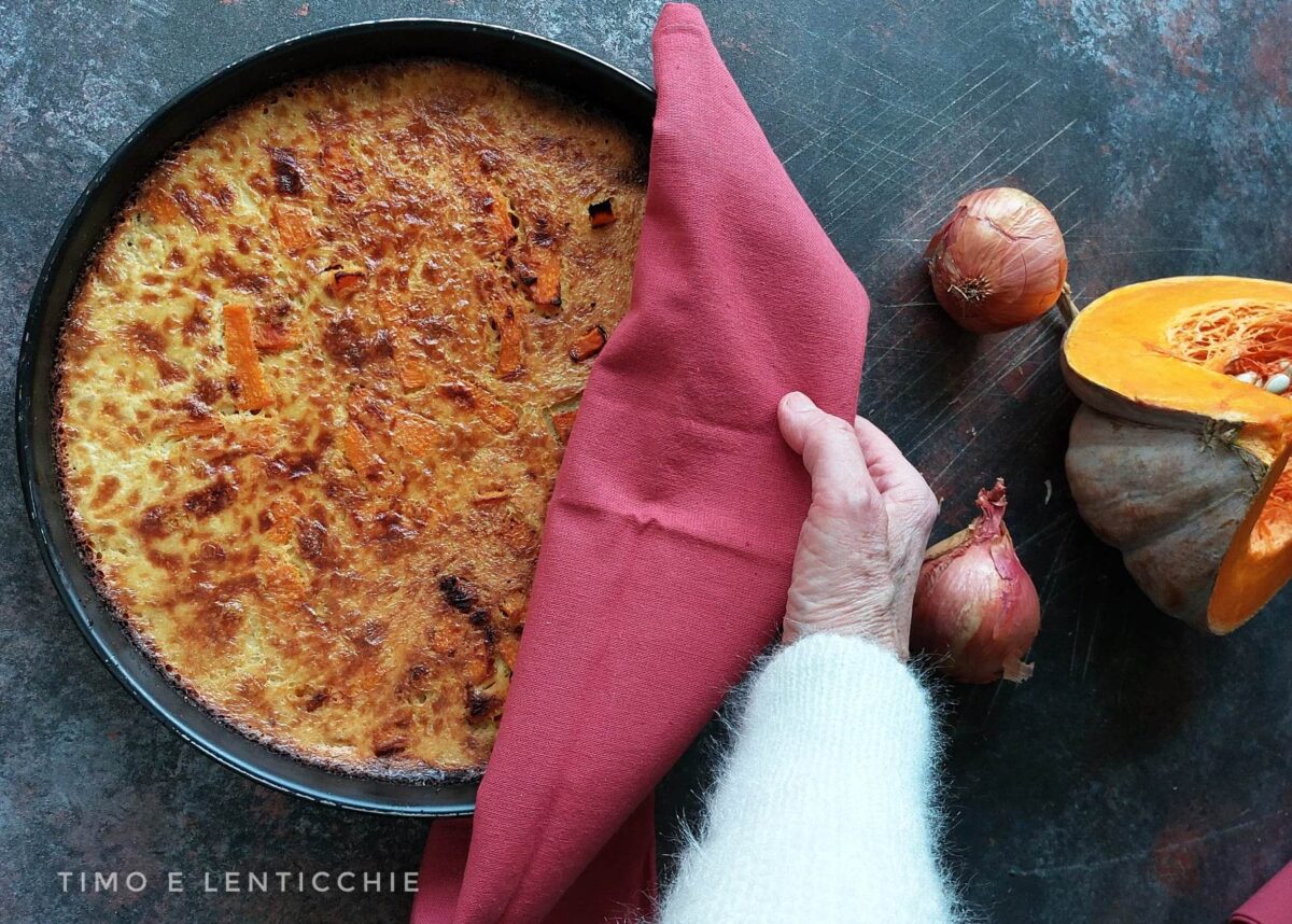 Pumpkin and Onion Chickpea Flatbread