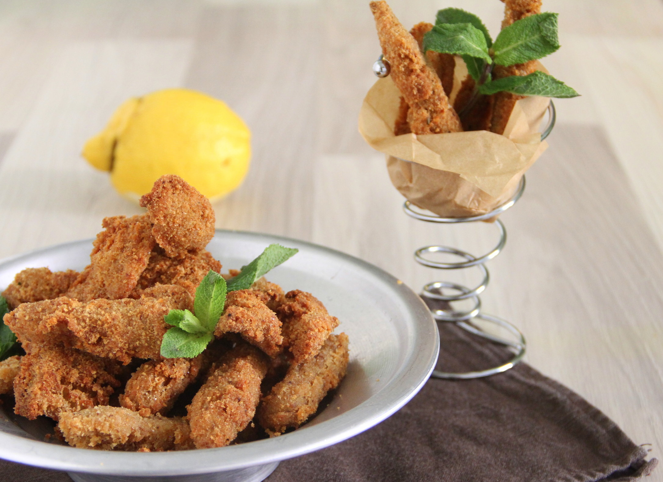 Breaded and Fried Veal Tripe