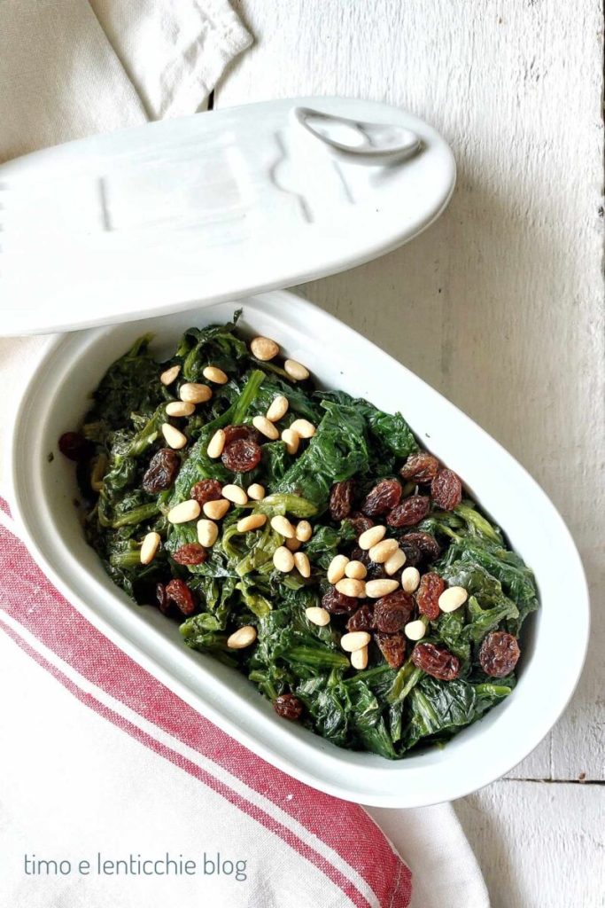 Roman-style spinach without butter