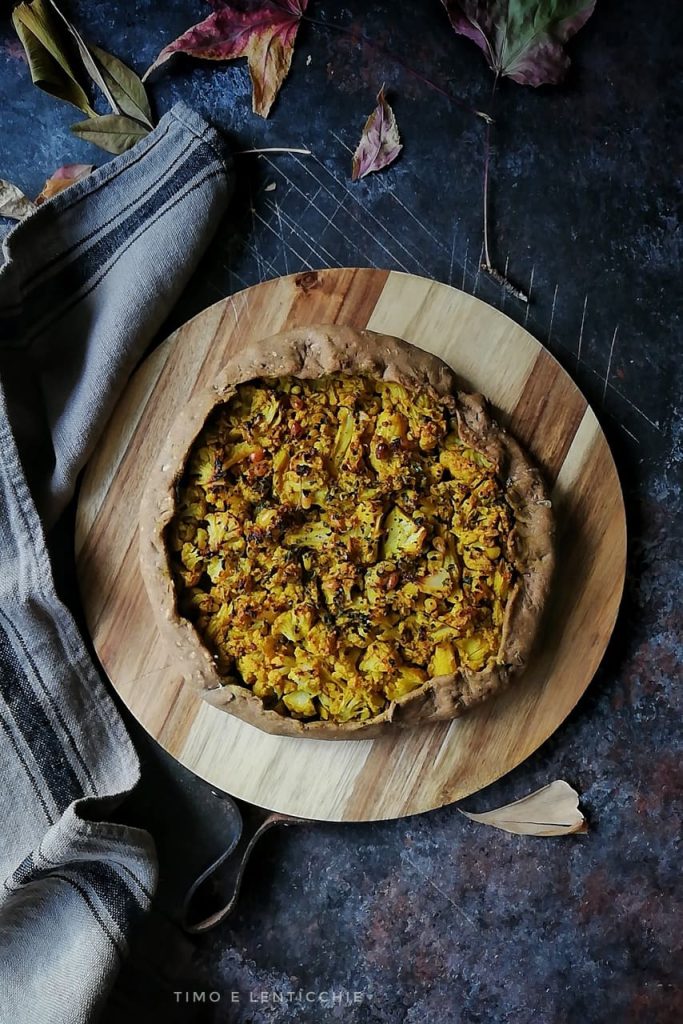 Savory Cauliflower Tart Galette