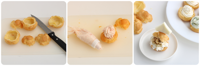 stuffed cream puffs