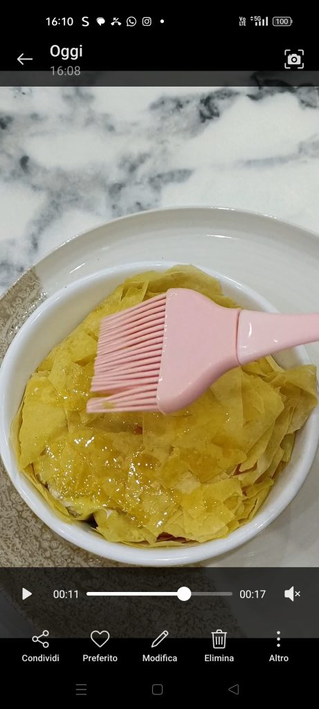 Close with phyllo dough