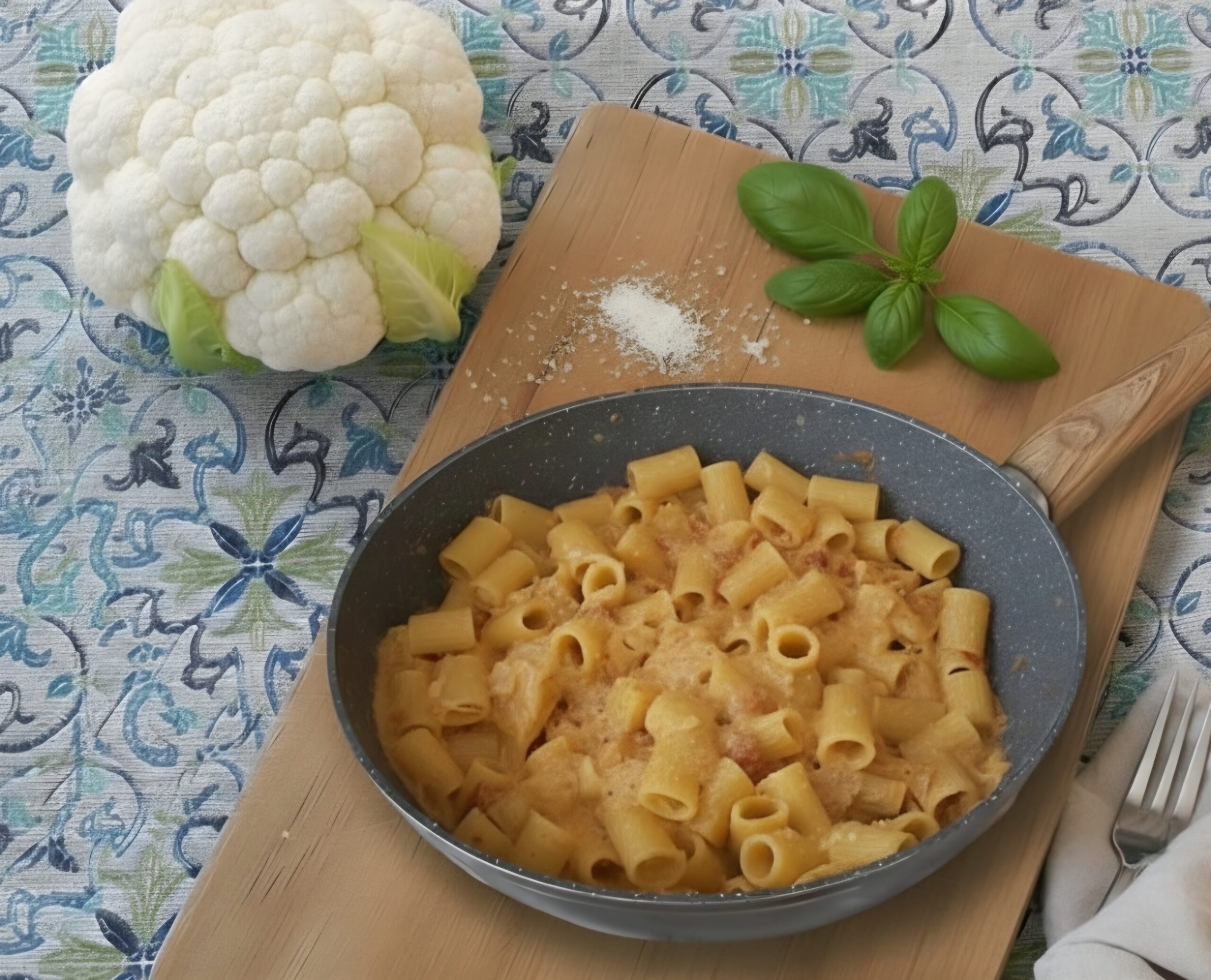 Half Rigatoni with Cauliflower and Anchovies