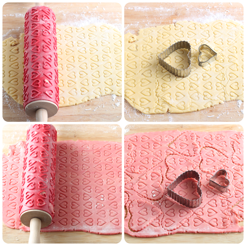 cut out shortbread hearts