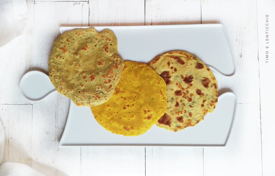 Simple Cecine – Chickpea Crepes Three Flavors