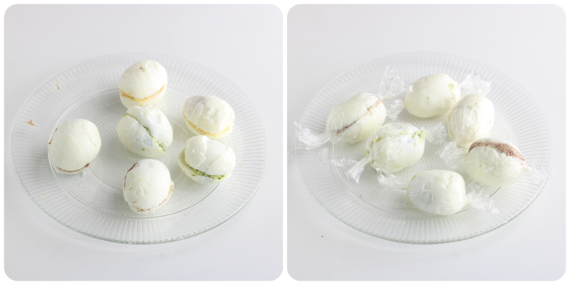 stuffed hard-boiled eggs