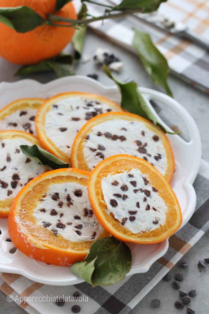 stuffed oranges with ricotta and chocolate