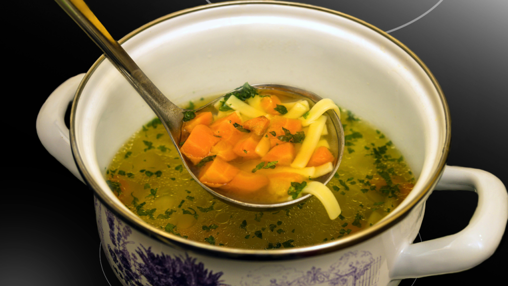 Chicken Broth Made in a Pressure Cooker