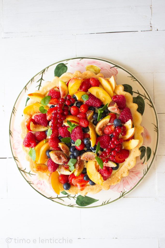 Upside-Down Tart with Summer Fruits