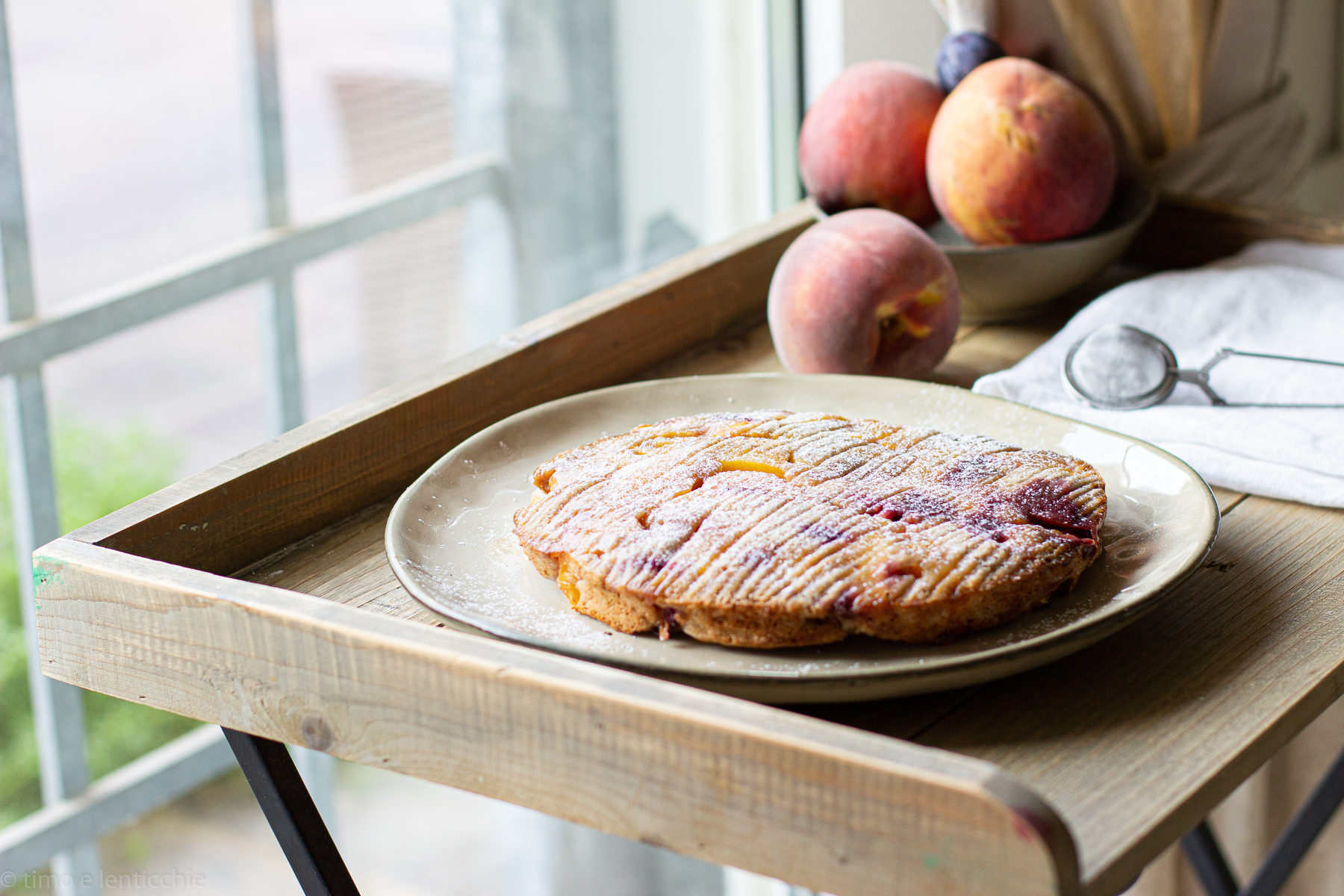 Vegan Gluten-Free Peach Clafoutis