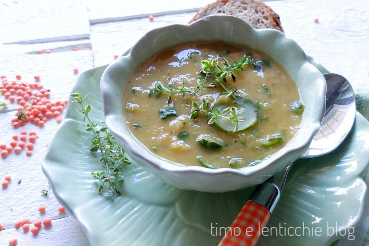Warm Lentil and Zucchini Soup