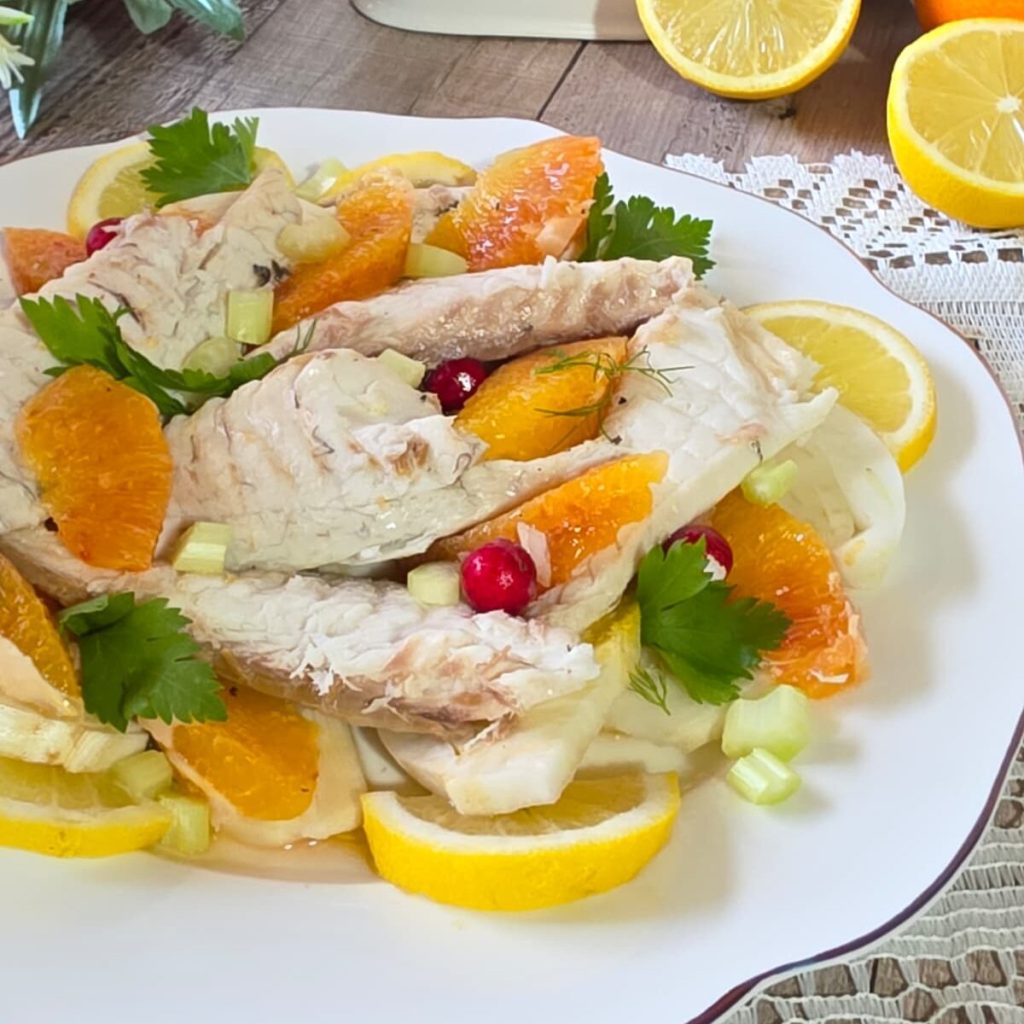 Sea Bream, Orange, and Fennel Salad