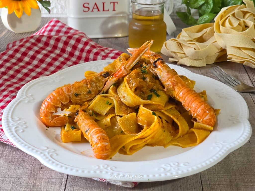 Pappardelle with Scampi