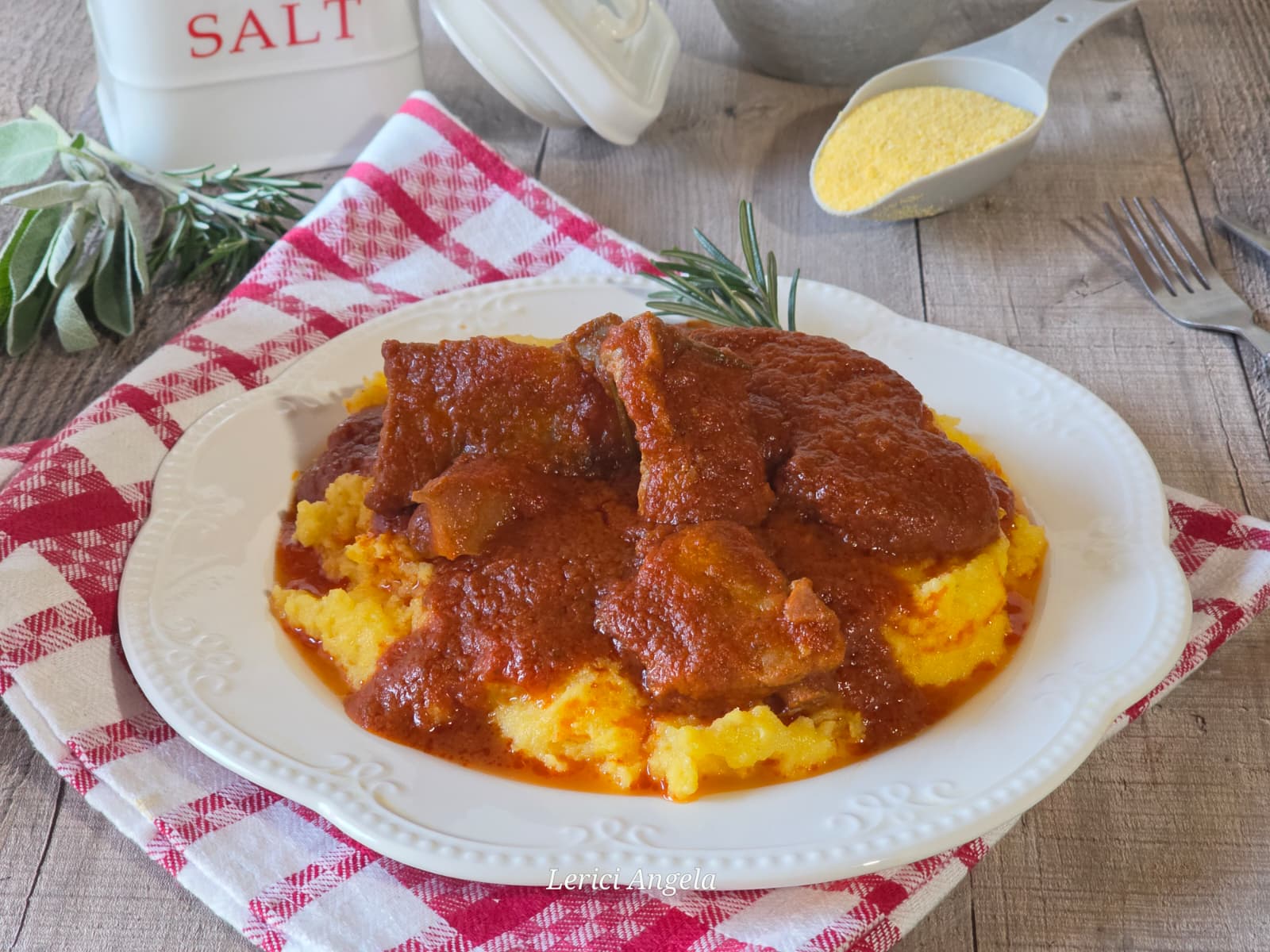 Polenta and Pork Ribs