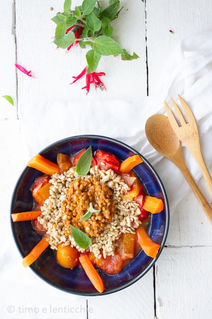 Whole Grain Oats and Lentils One-Pot Dish