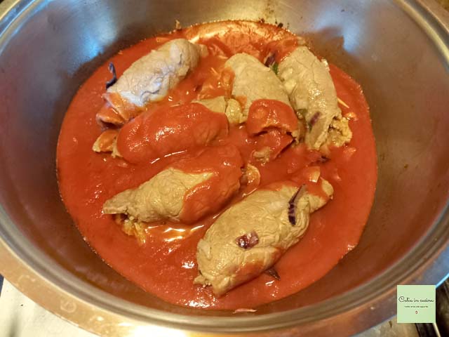 add the tomato sauce