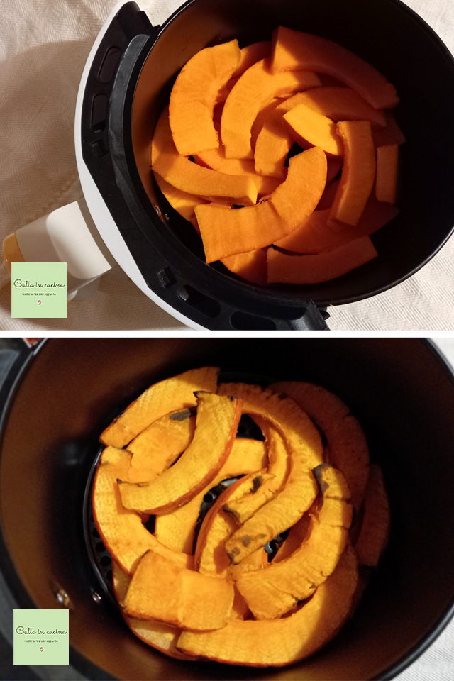 air fryer gratinated pumpkin