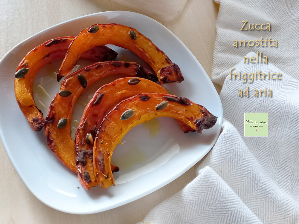 air fryer roasted pumpkin