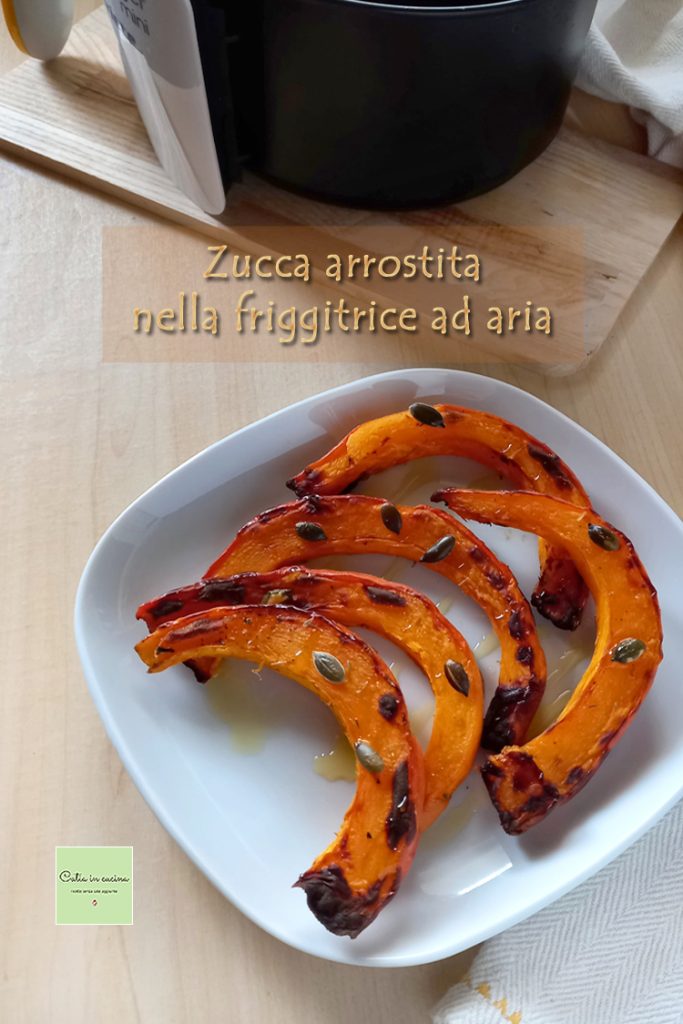 air fryer roasted pumpkin